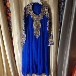 Blue Anarkali